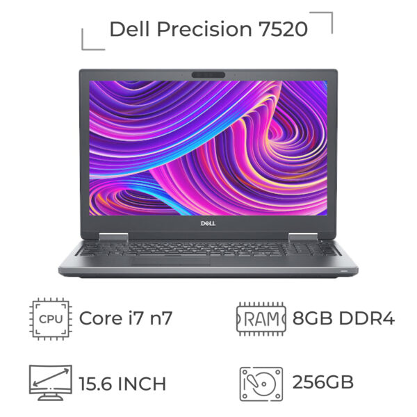 لپ تاپ استوک Dell Precision 7520 پردازنده i7 نسل 7