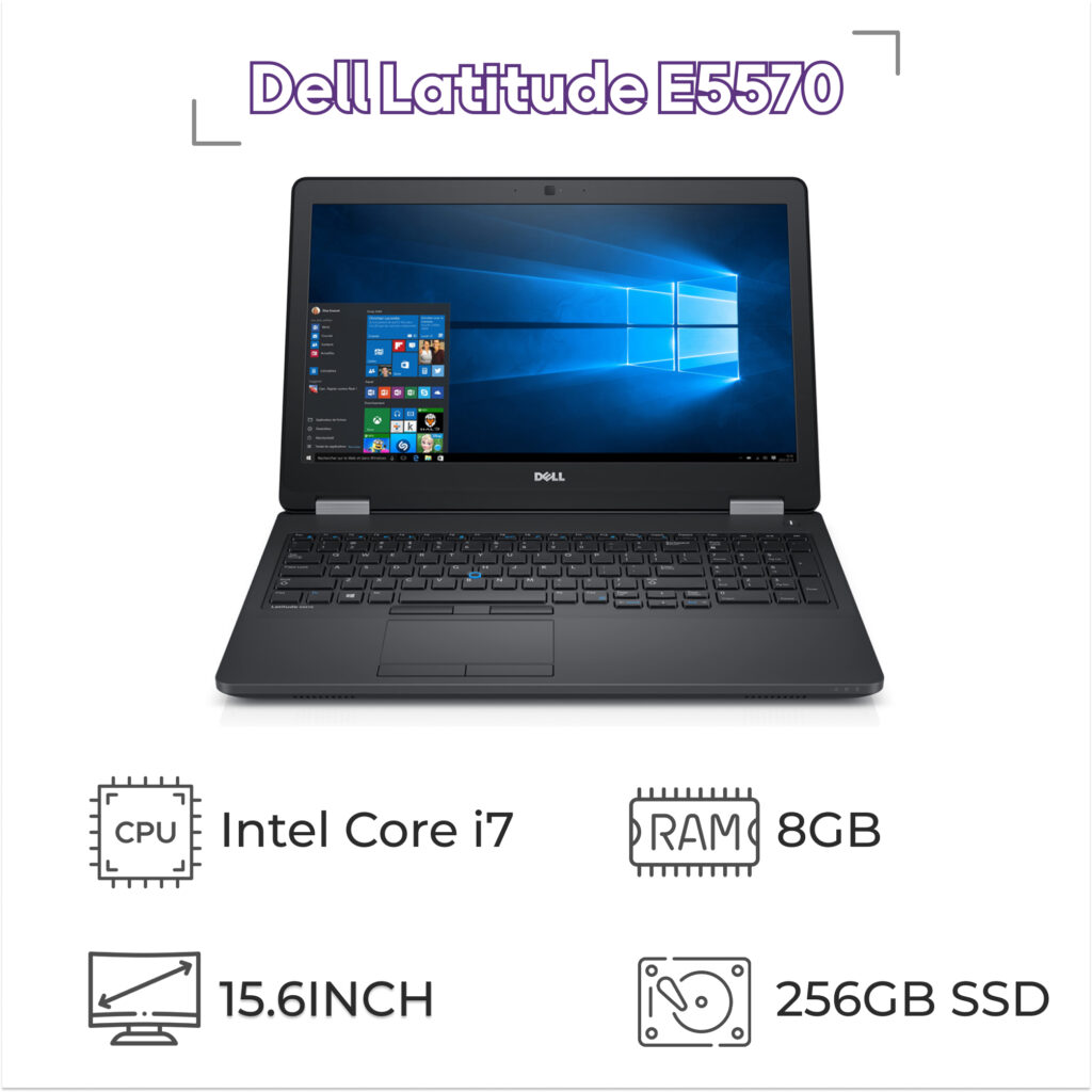 لپ تاپ استوک Dell Latitude E5570 پردازنده i7 نسل 6 + گرافیک 2GB