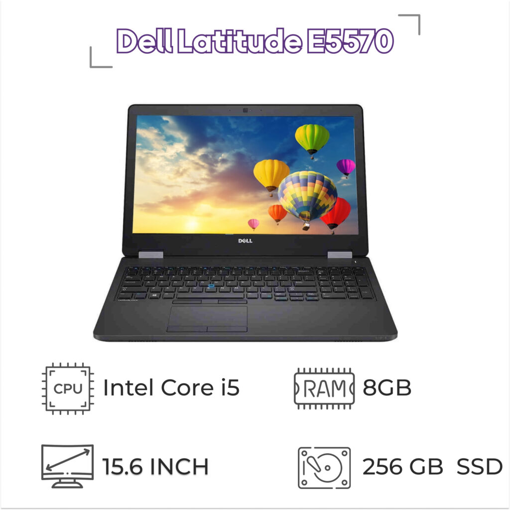 لپ تاپ استوک Dell Latitude E5570 پردازنده i5 نسل 6